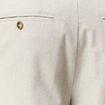 Pantalon chino large à pinces beige homme