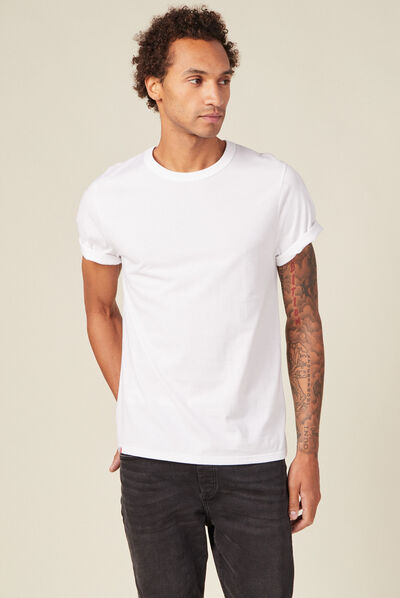 T-shirt éco-responsable blanc homme