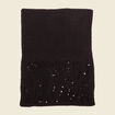 Écharpe sequins noir femme