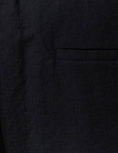 Short droit taille élastiquée noir homme