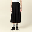 Jupe longue évasée noir femme