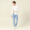 Jeans battle &agrave; coulisse denim bleach homme