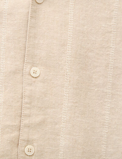 Chemise boyfriend manches courtes vert clair homme