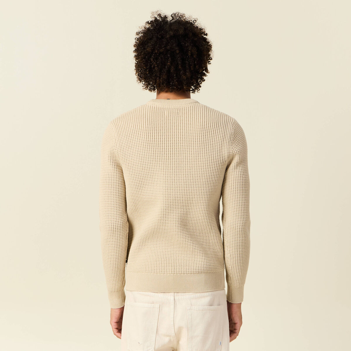 Pull éco-responsable sable homme