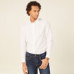 Chemise manches longues blanc homme