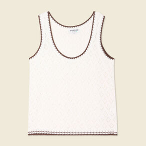 pull sans manches ecru femme Pull sans manches ecru femme