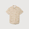 Chemise manches courtes beige moyen homme