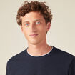 T-shirt manches longues bleu marine homme