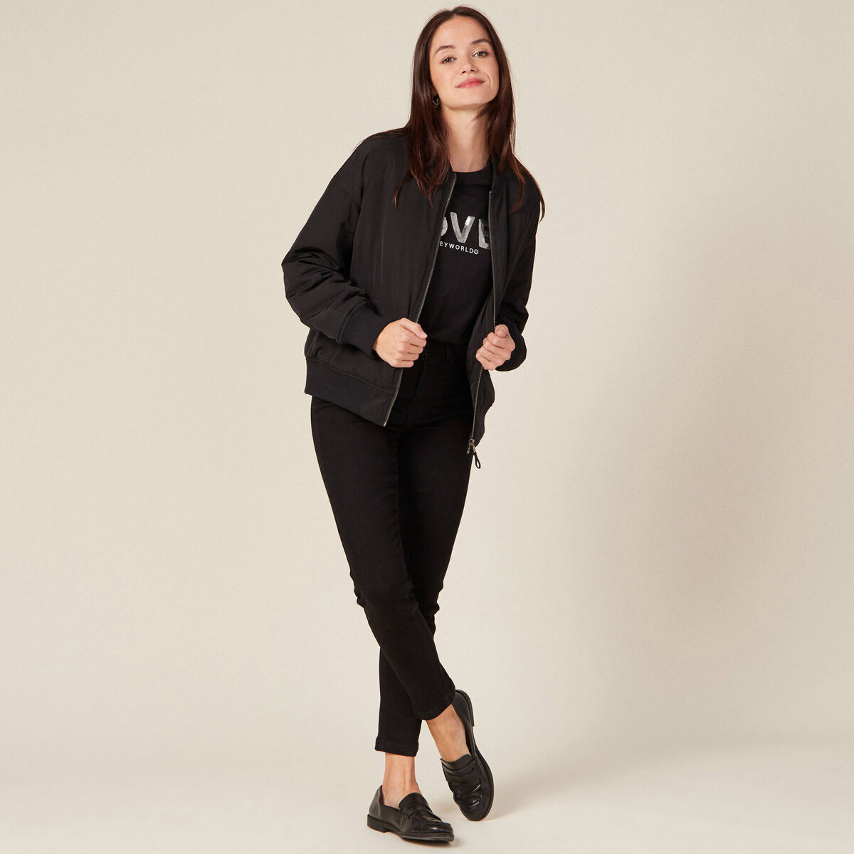 T-shirt SmileyWorld noir femme