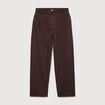Jeans ample taille standard marron femme