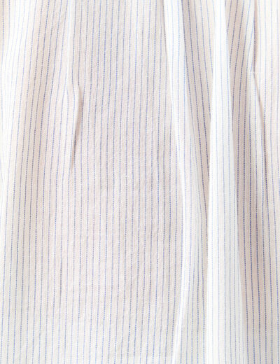 Chemise manches longues en coton blanc femme
