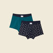 Lot 2 boxers vert foncé homme