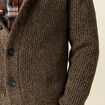 Gilet manches longues marron homme