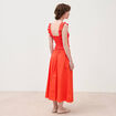D&eacute;bardeur cintr&eacute; cropped d&eacute;collet&eacute; orange fonc&eacute; femme