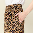 Pantalon large fuide camel femme