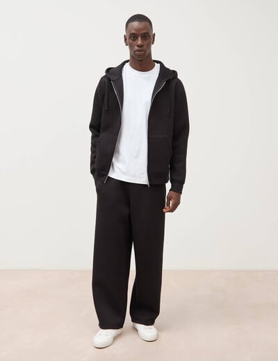 Pantalon coupe loose noir homme