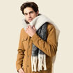 Écharpe à franges gris homme