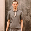 T-shirt manches courtes vert fonc&eacute; homme