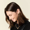 Boucles d'oreilles clous couleur or femme