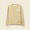Sweat col rond manches longues beige homme