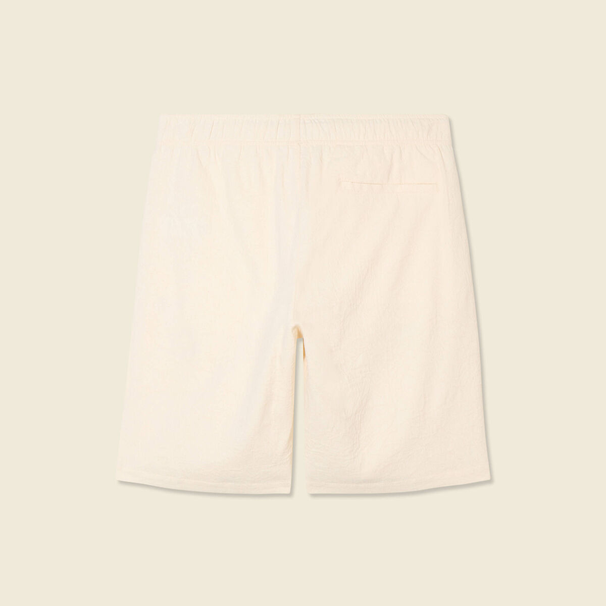 Bermuda droit à coulisse ecru homme