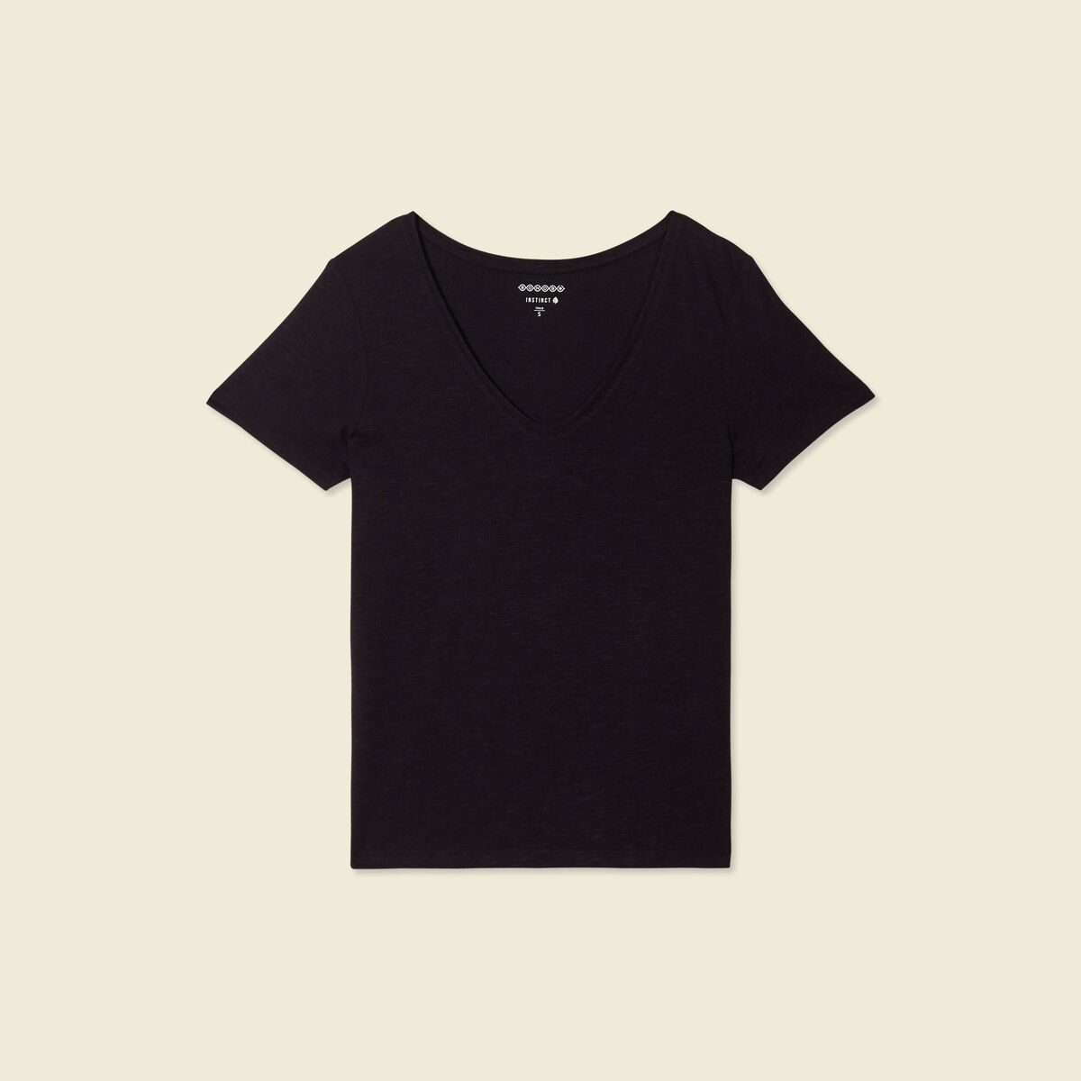 T-shirt manches courtes noir femme