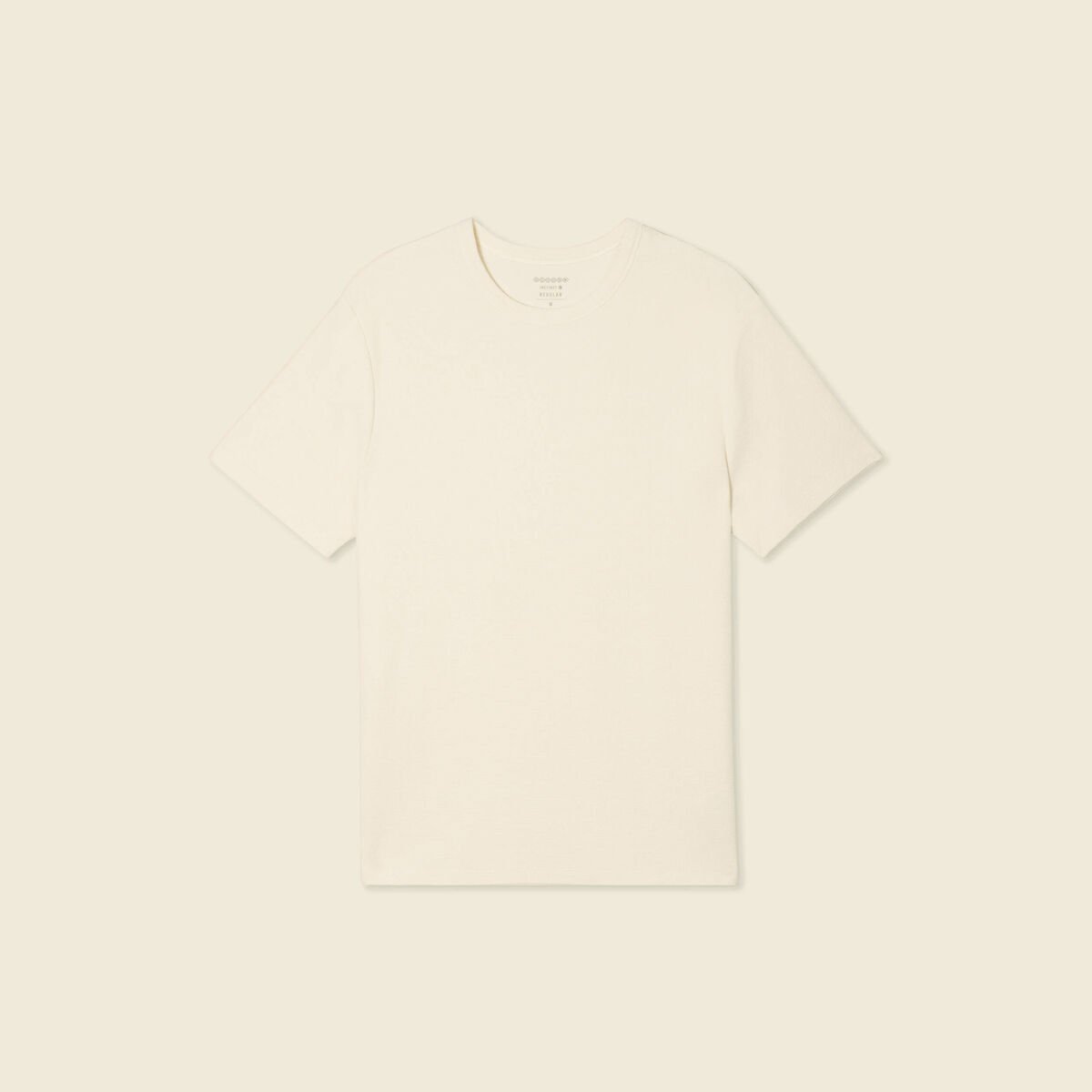 T-shirt manches courtes ecru homme