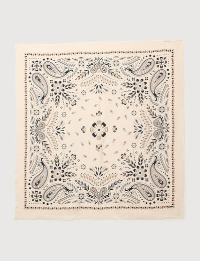 Foulard ecru femme