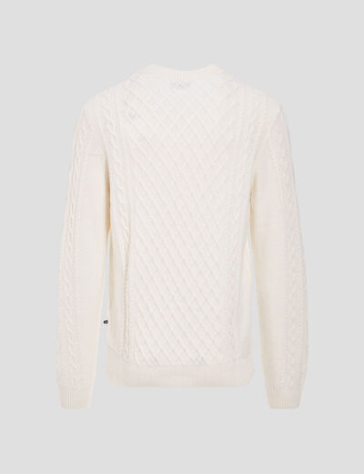 Pull éco-responsable ecru homme