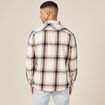 Surchemise manches longues camel homme