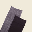 Lot 2 paires chaussettes gris foncé homme