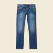 Jeans straight 5 poches denim stone homme
