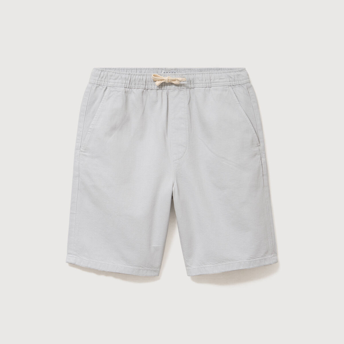 Bermuda en coton gris clair homme