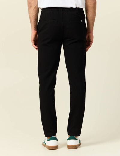Pantalon chino jogger noir homme