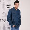 Chemise manches longues jean denim brut homme