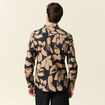 Chemise manches longues marron homme