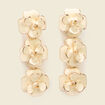 Boucles d'oreilles creme femme