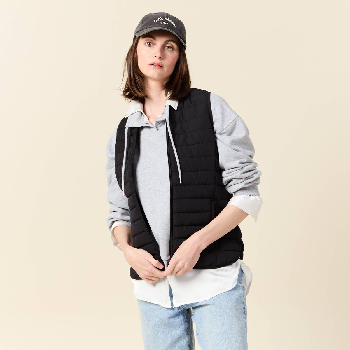 Doudoune éco-responsable noir femme