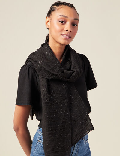 Foulard noir femme