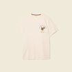 T-shirt manches courtes ecru homme