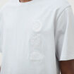 T-shirt ample en coton manches courtes gris clair homme