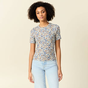 t shirt manches courtes bleu clair femme T-shirt manches courtes bleu clair femme