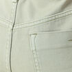 Short boyfriend ceinturé jean vert kaki femme