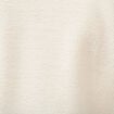 Sweat droit bouclette col montant ecru femme