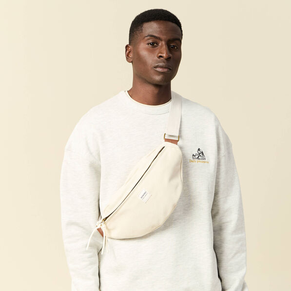 Sac banane sable homme