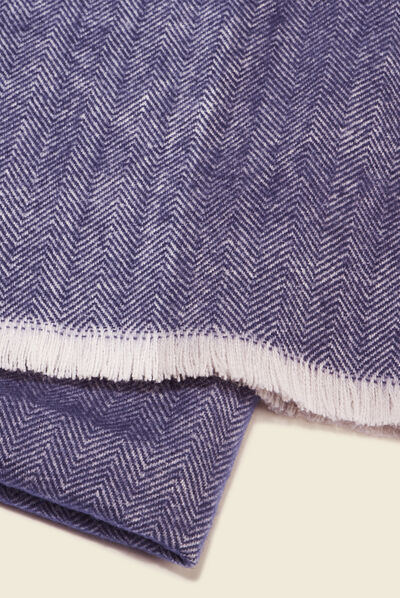 Écharpe bleu marine homme