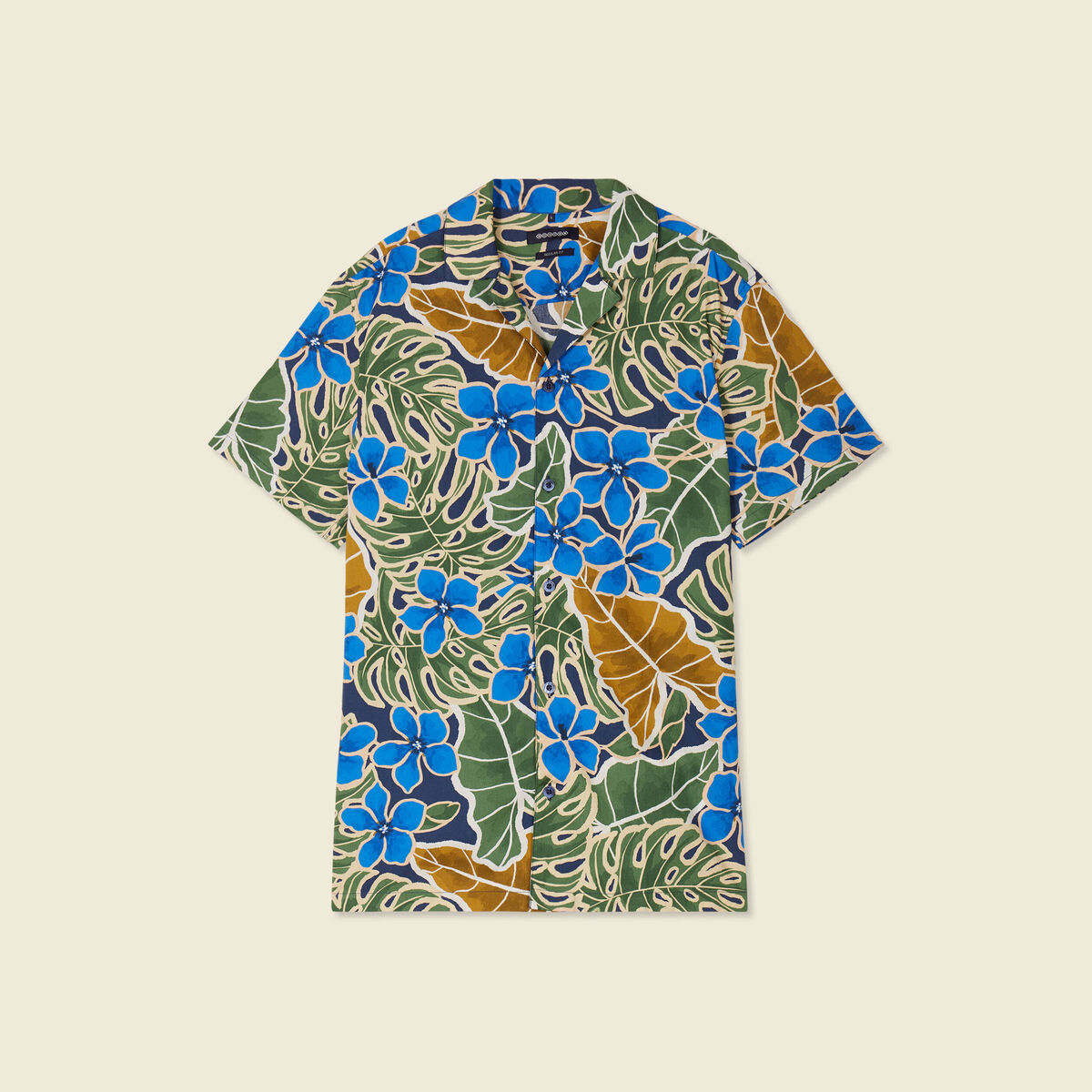 Chemise manches courtes multicolore homme
