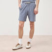 Short droit avec cordon bleu gris homme