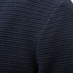 Pull col rond manches longues bleu marine homme