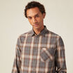 Chemise manches longues ecru homme